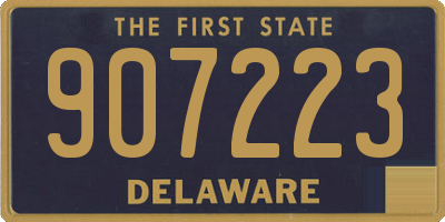 DE license plate 907223
