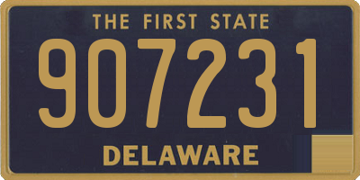 DE license plate 907231