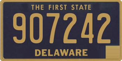 DE license plate 907242