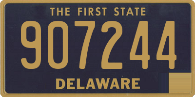 DE license plate 907244