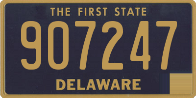 DE license plate 907247