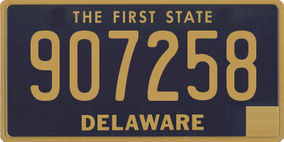 DE license plate 907258
