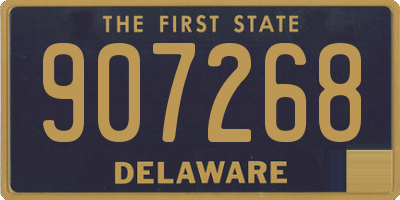 DE license plate 907268
