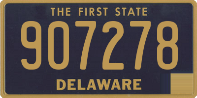 DE license plate 907278