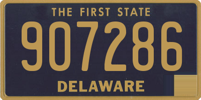 DE license plate 907286