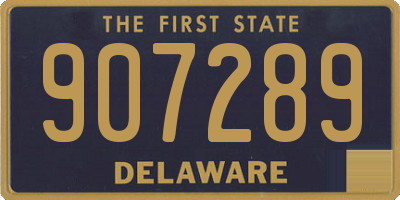 DE license plate 907289