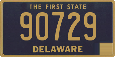 DE license plate 90729