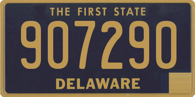 DE license plate 907290
