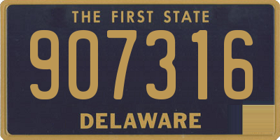 DE license plate 907316