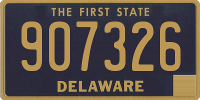 DE license plate 907326