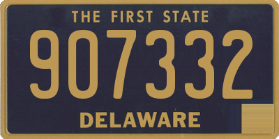 DE license plate 907332