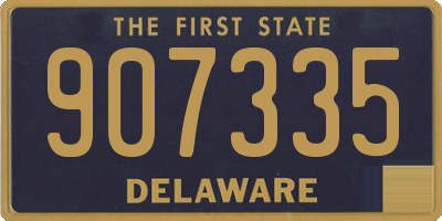 DE license plate 907335