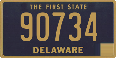 DE license plate 90734
