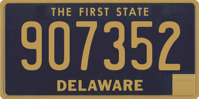 DE license plate 907352