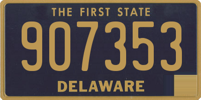 DE license plate 907353