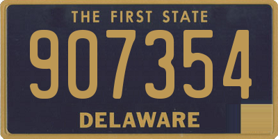 DE license plate 907354