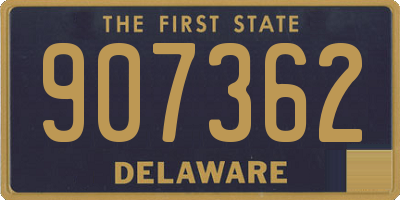 DE license plate 907362