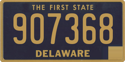 DE license plate 907368