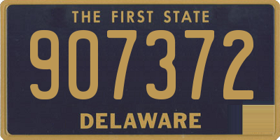 DE license plate 907372