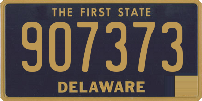 DE license plate 907373