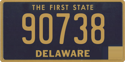 DE license plate 90738