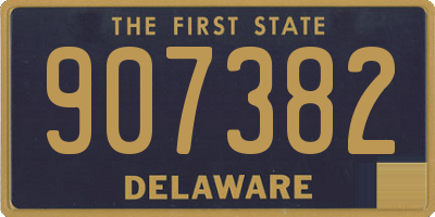 DE license plate 907382