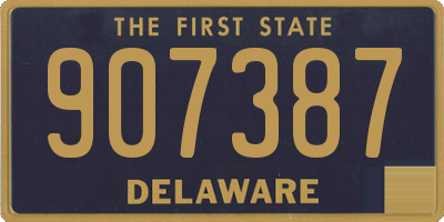DE license plate 907387