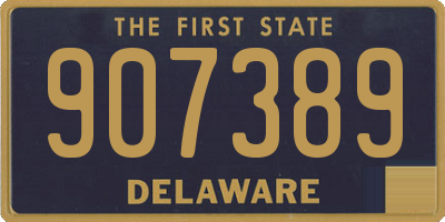 DE license plate 907389