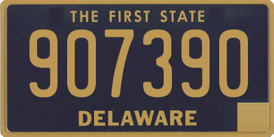 DE license plate 907390