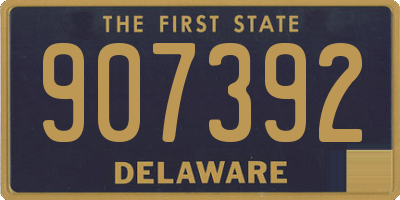DE license plate 907392