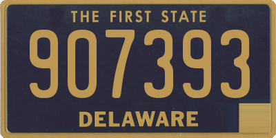 DE license plate 907393