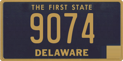 DE license plate 9074