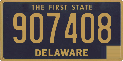 DE license plate 907408