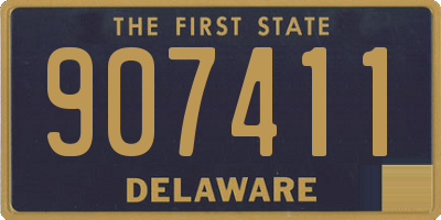 DE license plate 907411