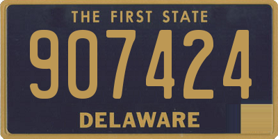 DE license plate 907424