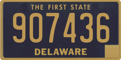 DE license plate 907436
