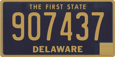 DE license plate 907437