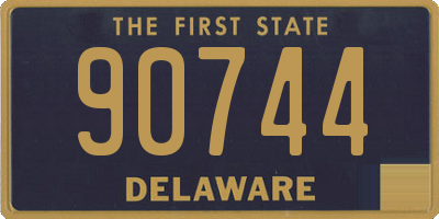 DE license plate 90744