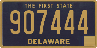DE license plate 907444