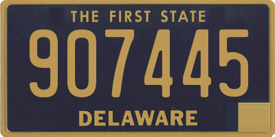 DE license plate 907445