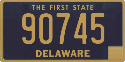 DE license plate 90745
