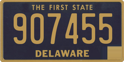 DE license plate 907455