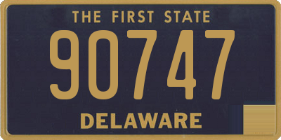 DE license plate 90747