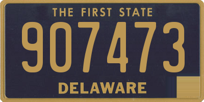 DE license plate 907473
