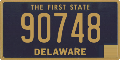 DE license plate 90748