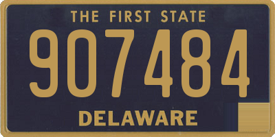 DE license plate 907484