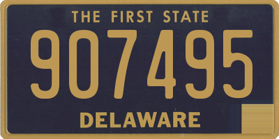 DE license plate 907495
