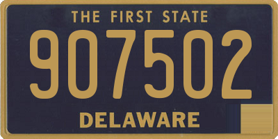 DE license plate 907502