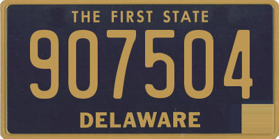 DE license plate 907504