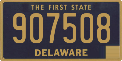DE license plate 907508